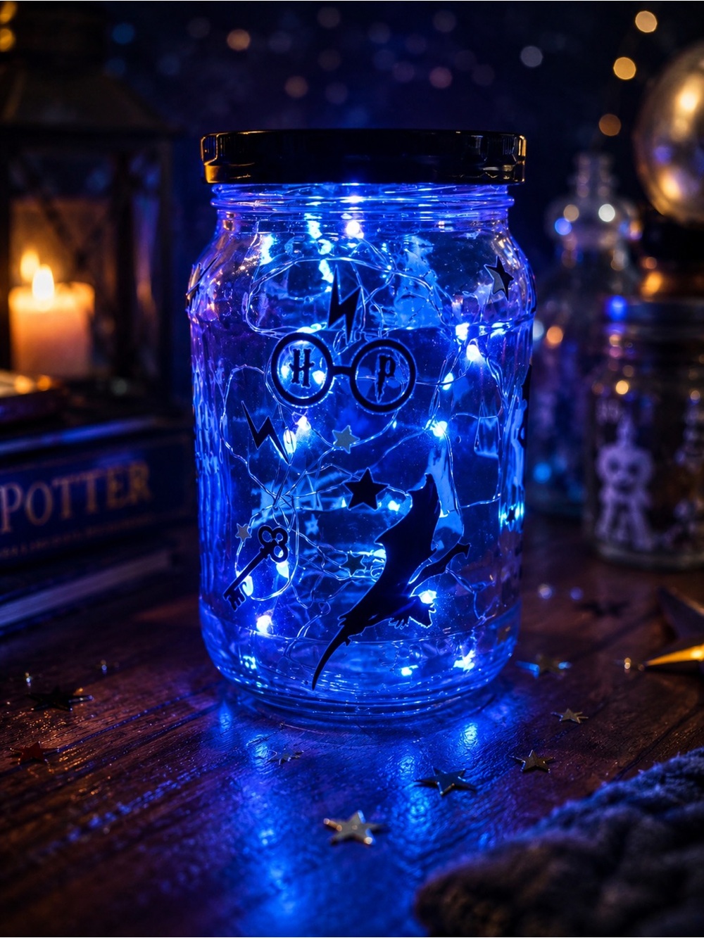 Wizard-Inspired Light-Up Jar